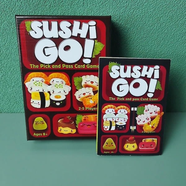 1. udgave af \"Sushi Go!\" Familiespil Kort, sjovt kortspil, festbrætspil