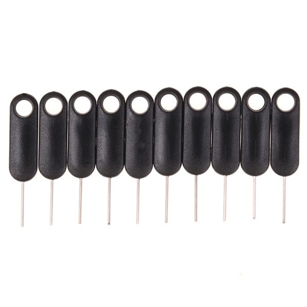 50 st SIM-kortfack Utmatningsstift Nyckelverktyg Svart 50pcs black 50pcs