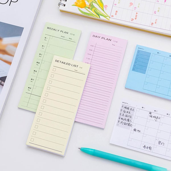 Mini Att Göra-Lista Anteckningsblock Daglig Checklista Liten Att Göra-Lista Daglig Månadskalender 30 Blad Fickanteckningspapper För Student null - Dagsplan