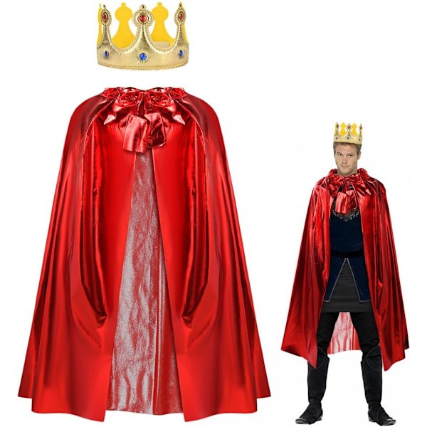 Vuxenhuva med huva, vampyrkappa häxkappa, vuxenmaskeradkostym för Halloween julkarneval cosplay Ljust Tyg-120cm