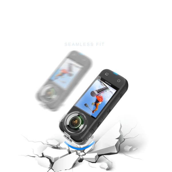 CDQ PC-linskydd för Insta 360 X3 panorama kamera Transparent TransparentCDQ