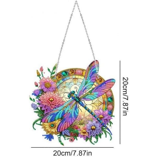 DIY Akryylitimantti Taidesetti - Sääskä Auringonsieppaaja Maalaus käsityö Koti Sisustukseen Dragonfly