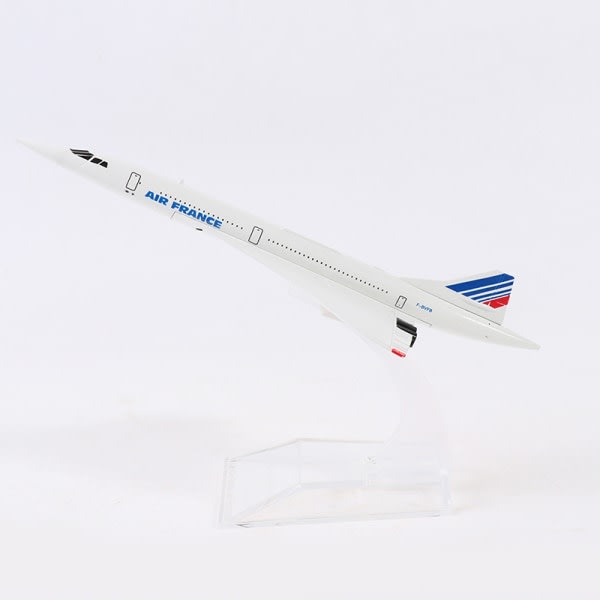 16 cm Air France Concorde Supersonic Jet Airplane Airplan Airp Valkoinen yksi koko White one size