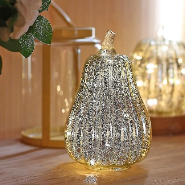 Glänsande glaspumpalampa for halloween gratis frakt