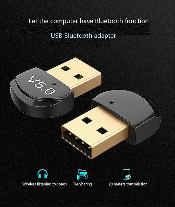 USB Bluetooth Dongle Adapter 4.0 til PC Computerhøjttalere Trådløs Mus Bluetooth Musik Lydmodtager Sender