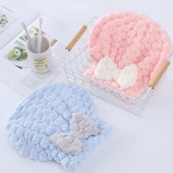 Magisk Mikrofiber Hårhåndklæde Superabsorberende Hårhåndklæde Wra Grå
