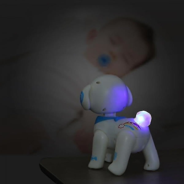 T5ec RC Robot Hund Smart Valp Programmerbar Röststyrning Sjung Gå Fjärrkontroll Elektroniska Pedagogiska Leksaker för Husdjur (robothund)