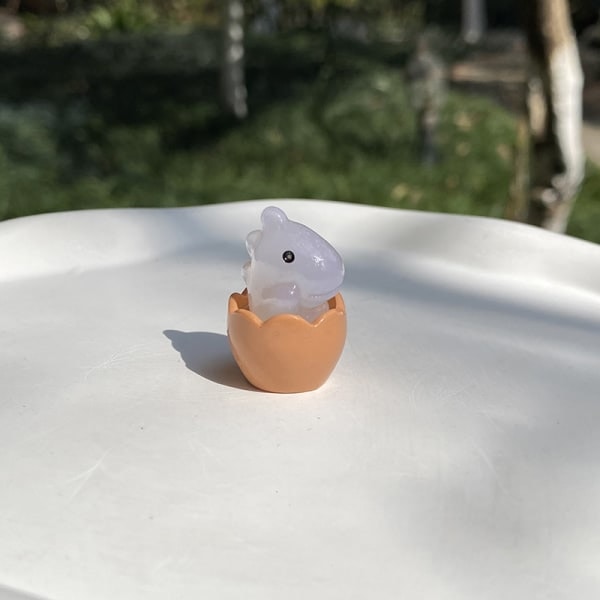 8 stk Mini Cartoon lysende pyntegjenstander i Resin til bilinnredning - Tilfeldig farge 8 stk Random Color 8Pcs