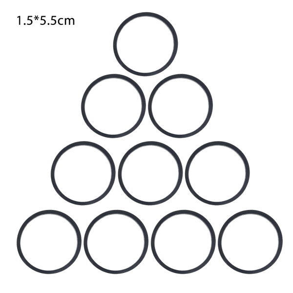 10 stk/pose 1,5 mm Universelle Kassett-båndmaskinbelter Diverse vanlige gummibelter E