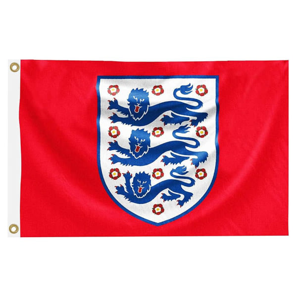 England Officiell 3 Europacup fotboll jätteflagga 90x150cm Lämplig för pubars fester