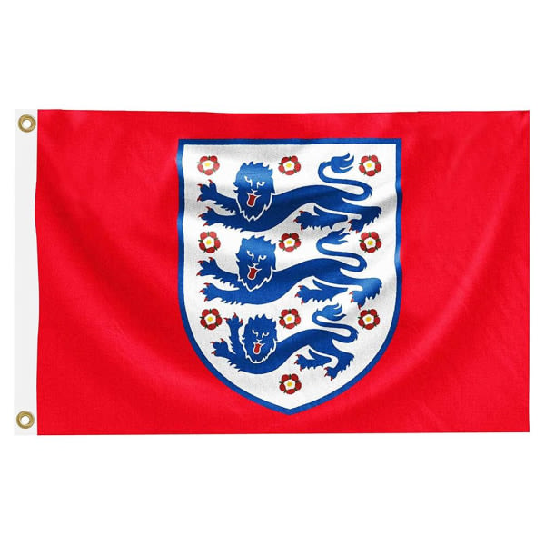 England Offisiell 3 Europacup Fotball Gigantflagg 90x150cm Perfekt for Pubfester