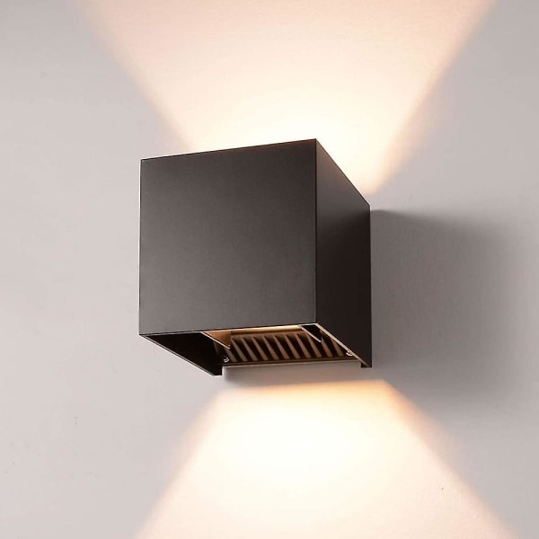 Sensor LED utendørs vegglampe Justerbar utendørslampe Veranda lampe Utendørs vegglampe, 12w eksteriørlampe, Ip65 vanntett
