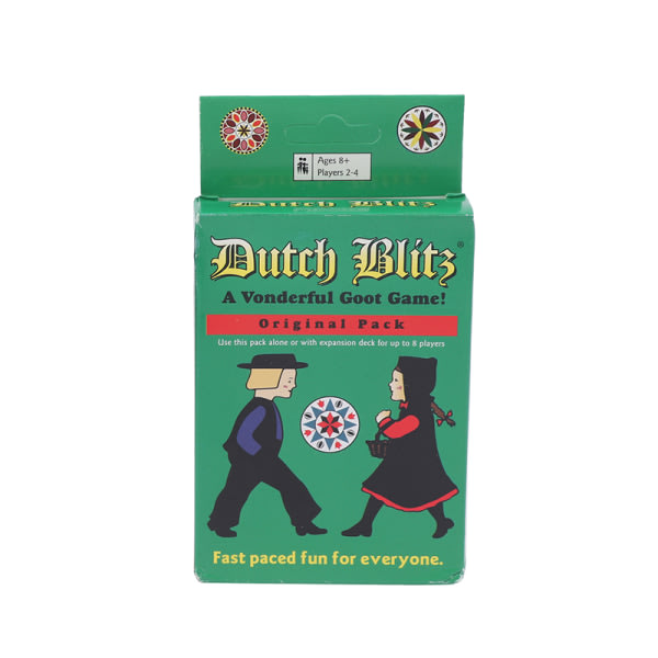 Dutch Blitz Pakksett Kortspill Fantastisk Familiespill Grønn Green