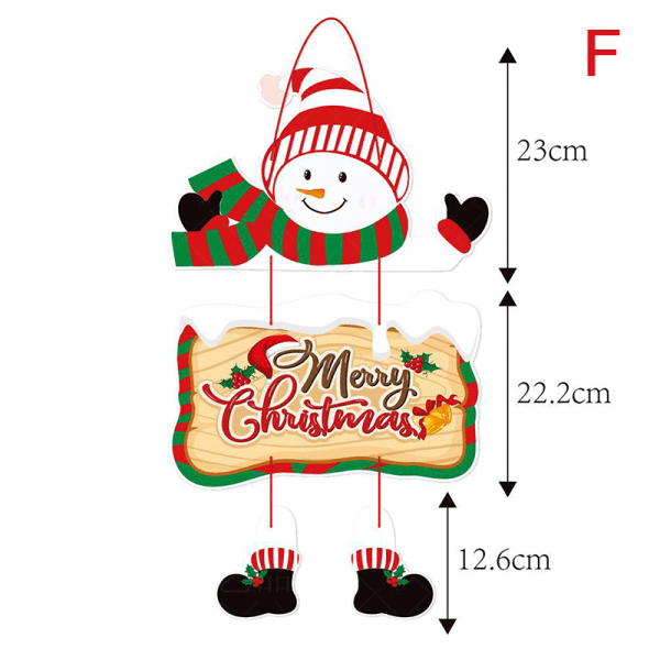 Joulukoristeet Uudenvuoden juhlan riipukset Xmas Tree Hanging B onesize B onesize