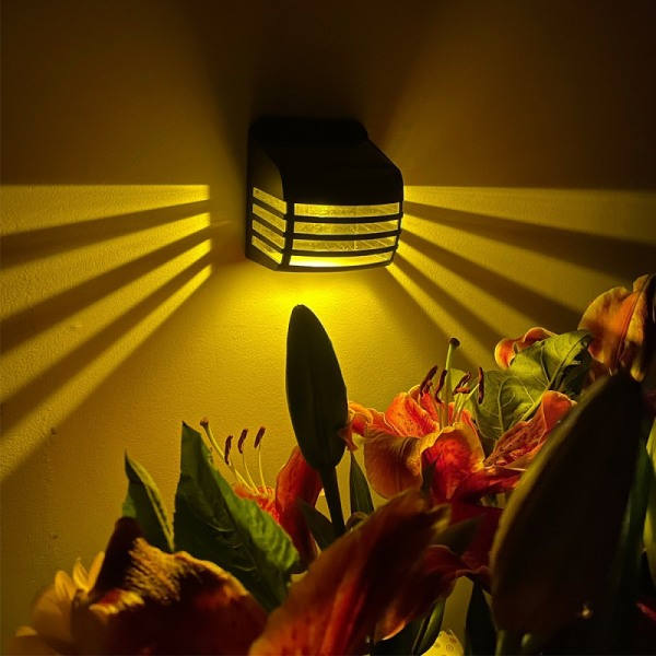 Stakitbelysning 2 Pack Solar Have Lamper Udendørs - Vandtæt - Stakitbelysning