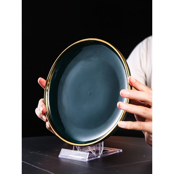 8 stk. Gennemsigtige Plastik Tallerkenstativer, Bogholder, Staffelier & Ramme Displaysæt