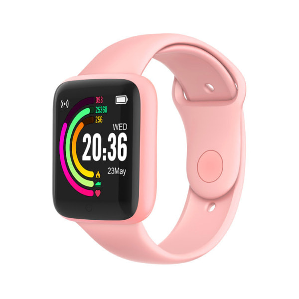 Y68 Smart Armbånd Farveskærm Puls Blodtryk Bluetooth Skridttæller Sportsarmbånd Ny D20 Smart Armbånd (1 stk. Farve Tilfældig)
