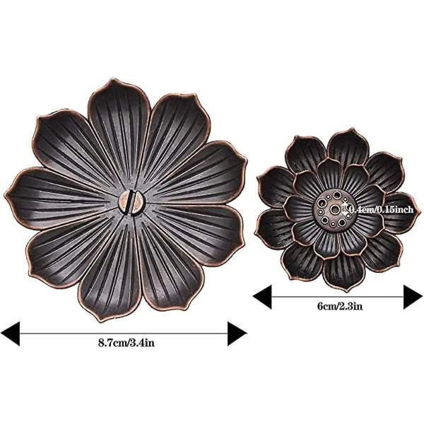4 stk. Lotus røgelseholder, askefanger, Lotus røgelsesskål, til pinde røgelse Lotus Leaf røgelsesskål tilbehør