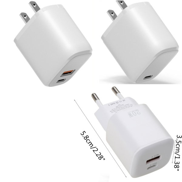 EU USA AU Strømadapter 2P Adapter Europeisk Sokkel til AC-Pluggadapter Strømmeradapter Sokkel UK 2-pin AC Strømomformer
