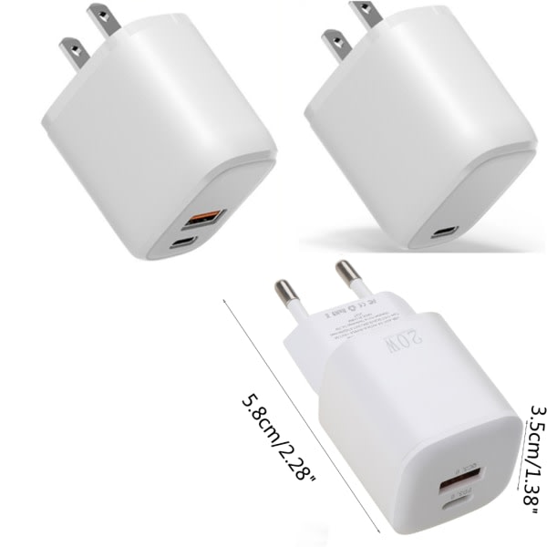 EU USA AU Strömadapter 2P Adapter Europiskt Uttag till AC-kontakt Strömadapter Uttag UK 2-polig AC-strömomvandlare