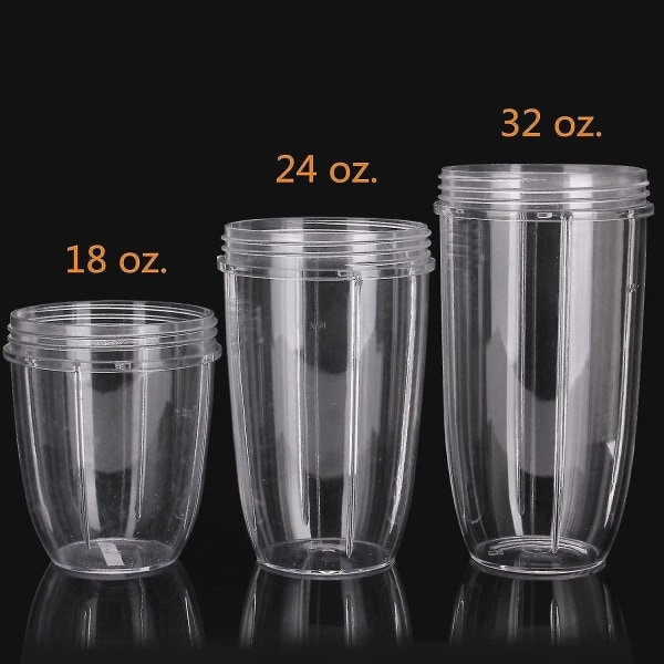 Ersättningskoppar för Nutribullet (höga - 24-pack) Enligt Preferr
