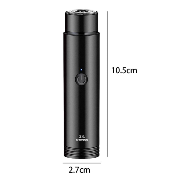 1/2/3/5 Mini sähköinen partakone Kannettava Vedenkestävä Helppo puhdistaa Musta 1 kpl Black 1 Pc
