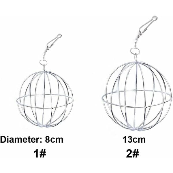 Gnaver Foderbold, Kanin Foderdispenser, 8 cm Kugle til Marsvin, Hamster, Kanin, Hængende Bold, Kaninlegetøj, Hø Foder til Små Dyr