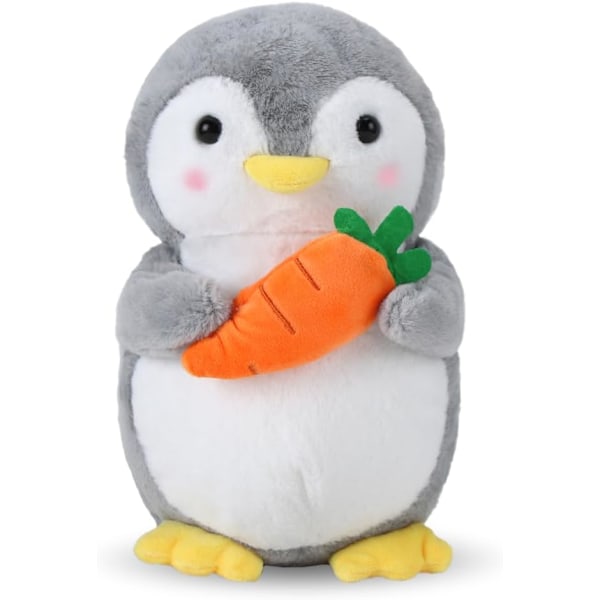 Stoppet Dyr Pingvin Blød Legetøj til Børn Blødt Legetøj Knusbar og Leg Squishmallow Pingvin Plys til Piger Drenge (Pingvin med Gulerod 25cm) carrots penguin