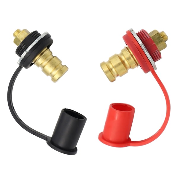 Batterilader, opladnings- og jump-terminaler til RV Motorhome Yacht Sort