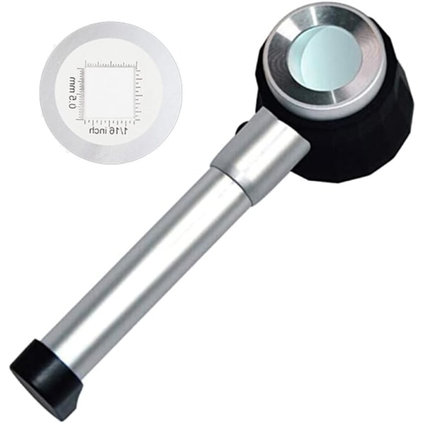 Håndholdt 10X 30X Forstørrelsesglass Luppelinjale Forstørrelsesglass med LED