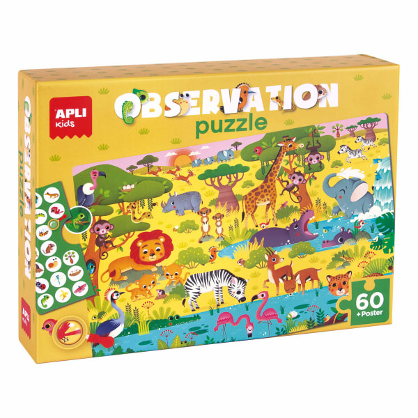 Pussel Apli Observation Djungel 60 Delar