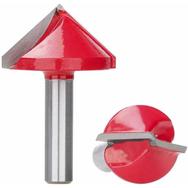 Trefresebits 8mm Skaft V Form 3D Graveringsbits 90 Grader Karbid Endefres Diameter 22 32mm Trefres-8x32mm 90D