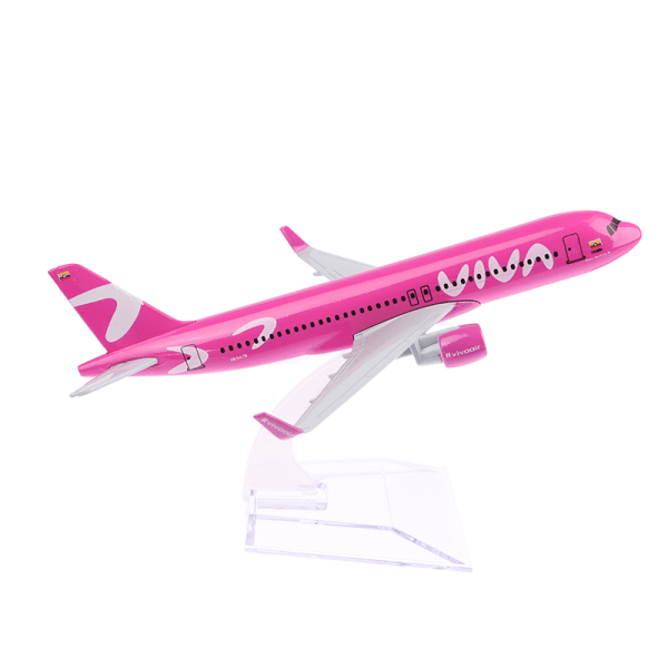 1:400 Metallflygplansmodell Viva Air Aircraft Modell Diecast Ai Röd one size Red one size