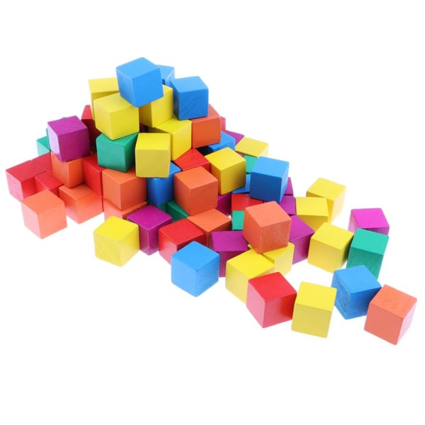 Stapelbara träbyggklossar Spel Tower Stacking Toy Trä hjärnteaser
