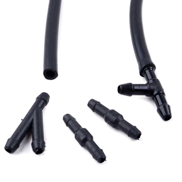 7 st/ set Fram Vindrutetorkararm Spolarmunstycke Jets 2m slang med C