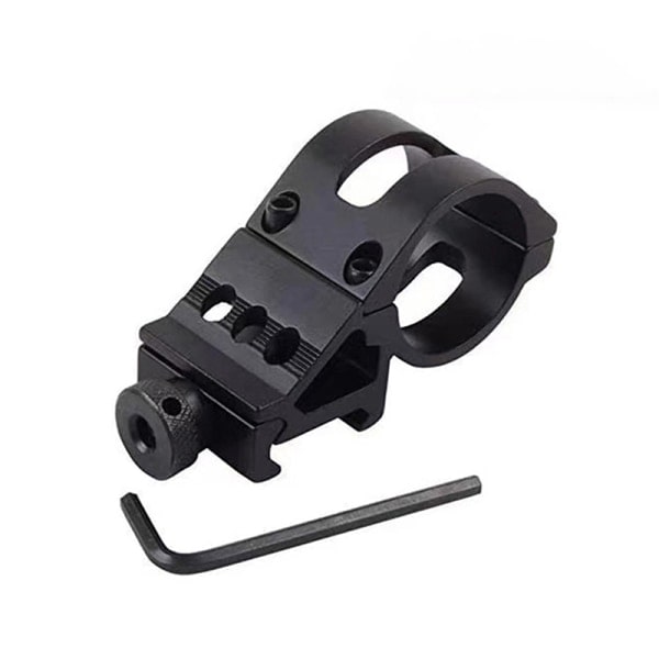 25,4 mm/30 mm lommelygte diagonal arm montering aluminiumlegering Flas Black 30mm Black 30mm