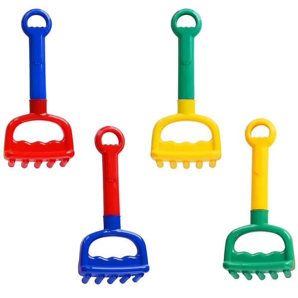 4 stk. Strand Sand Spade Rake Plastik Sand Legetøj null none