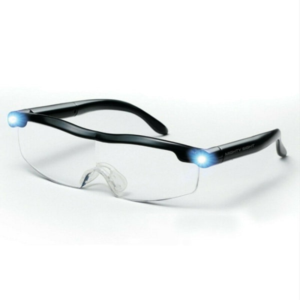 led ljus glasögon läsglasögon förstoringsglas hd allt precisionsarbete, korjaus, sömnad, klockor och hantverk,