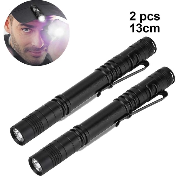 Super liten mini LED-ficklampa Batteridriven handhållen penna Light High Lumen Taktisk ficklampa för camping
