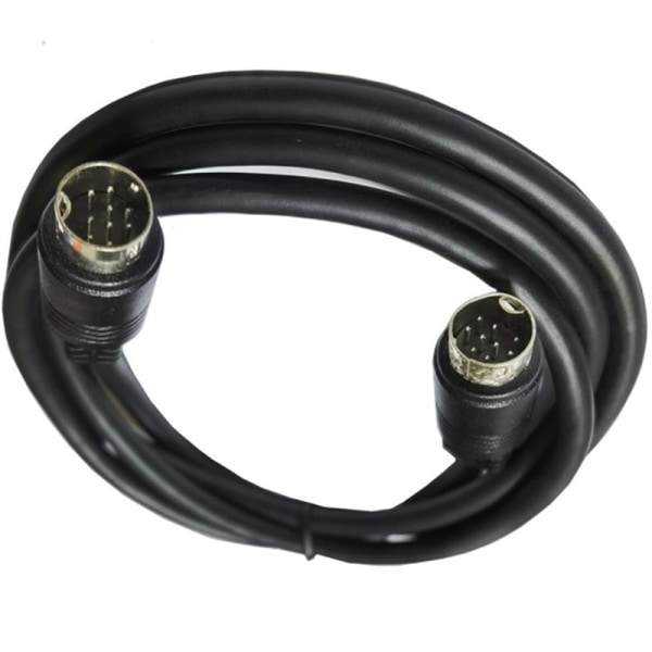 Mini Din 9-polet han til 9-polet han o Indgangskabel 1m 2m 3m Compat Sort 3M Black 3M
