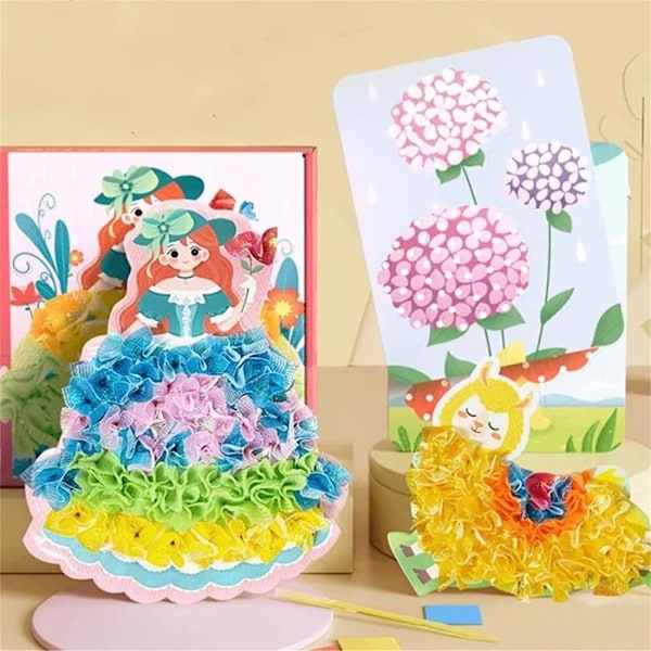 Poke Art DIY Leksaker Barndomsdröm Handmålad 3D Pedagogisk Leksak Dream World
