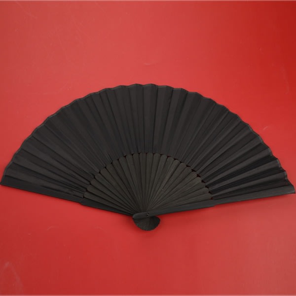 Stil Svart Vintage Hand Fan Folding Fan Dans Party Folding Svart en one size