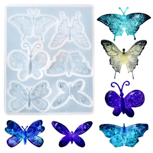 Örhängen Halsband Hänge Form Butterfly Crystal