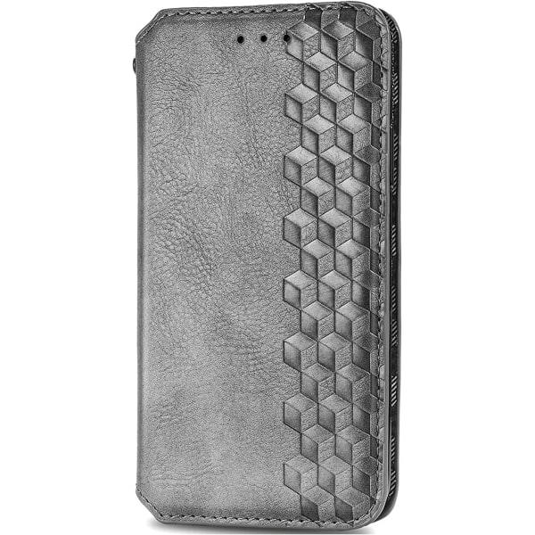 Kotelo yhteensopiva Samsung A53 5G:n kanssa, kirjan taittuva läppäkotelo jalustalla Korttipaikka Magneettinen suljin Galaxy A53 5G:lle (harmaa)