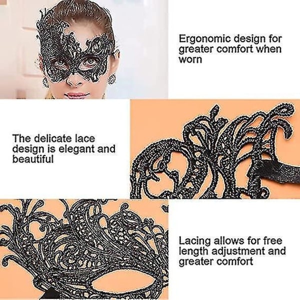 Maskeradbollsmasker, parspetsmasker, Mardi Gras Mask