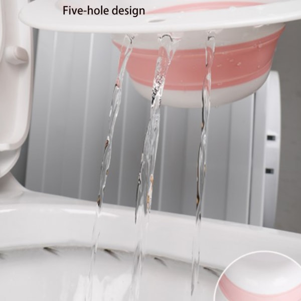 Vikbar Toalett Sitzbad Bidet Duschslang Särskild Handfat Höftrengöring Blötläggningstank för Gravida Kvinnor Grön - A