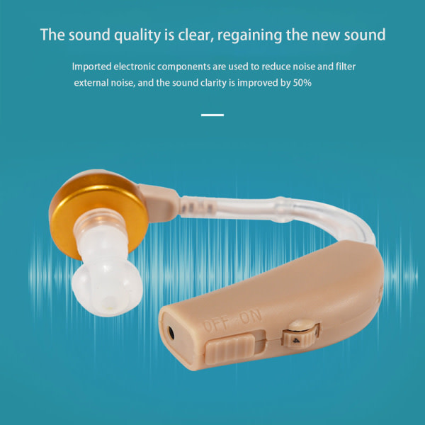 Uppladdningsbar digital hörapparat Öron Allvarlig förlust Osynlig ljudförstärkare
