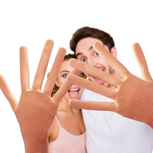 1 par Cosplay-handskar Halloween-kostymhandskar korvfest Pr A one size A one size
