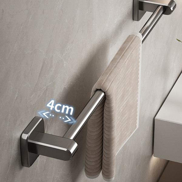 Håndkleholder Rom Aluminium Ingen Boring Baderomsarrangører Sel Sølv 70cm Silver 70cm
