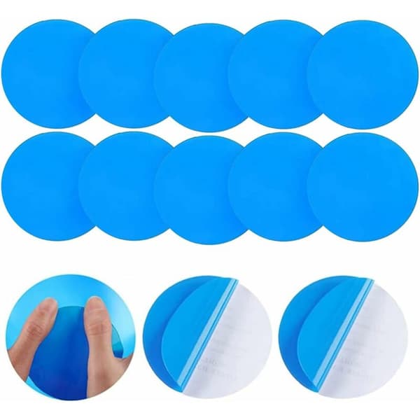 20 stk. Pool Patch, Pool Patch Reparationssæt, Pool Reparationssæt, Selvklæbende plastre til reparation af oppustelige pools, både, blå
